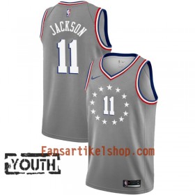 Philadelphia 76ers Trikot Demetrius Jackson 11 2018-19 Nike City Edition Grau Swingman - Kinder